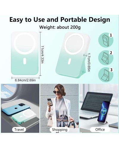 Купить Портативное ЗУ Power Bank JJT-A27-1 Gradient PD20W+QC 22.5W с БЗУ 10000 mAh