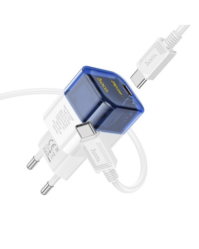 Купити МЗП Hoco C125A Transparent PD20W (1USB-C) + кабель Type-C to Type-C