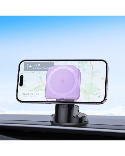 Купити Автотримач з БЗП Hoco HW18 Crystal (center console)