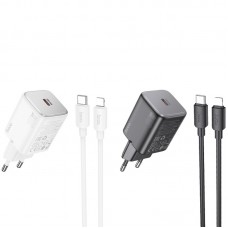 МЗП Hoco N40 Mighty PD20W (1USB-C) + кабель Type-C to Lightning