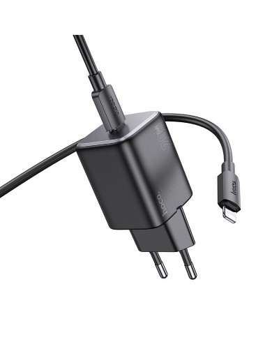 Купити МЗП Hoco N40 Mighty PD20W (1USB-C) + кабель Type-C to Lightning
