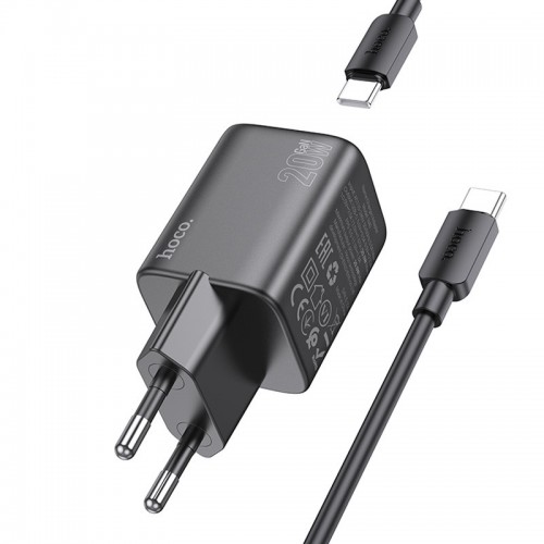 Купить СЗУ Hoco N40 Mighty PD20W (1USB-C) + кабель Type-C to Type-C