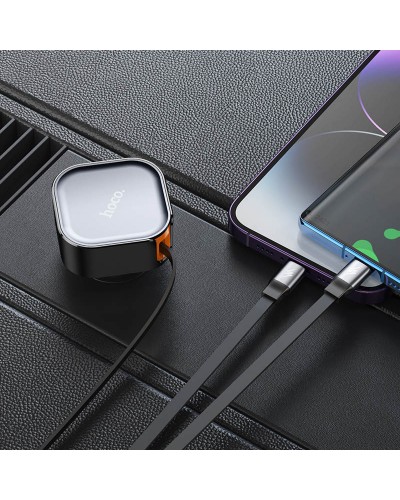 Купить АЗУ Hoco NZ13 Clever PD30W + выдвижные кабеля Type-C and Lightning