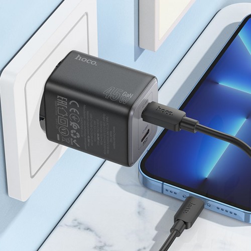 Купить СЗУ Hoco N42 Elogiado PD45W (2USB-C) Купить СЗУ Hoco N42 Elogiado PD45W (2USB-C)