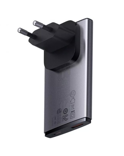 Купити МЗП Baseus GaN5 Pro Ultra-Slim QC 3.0+PD 65W (1USB-A/1C) + кабель Type-C to Type-C (CCGP15011)