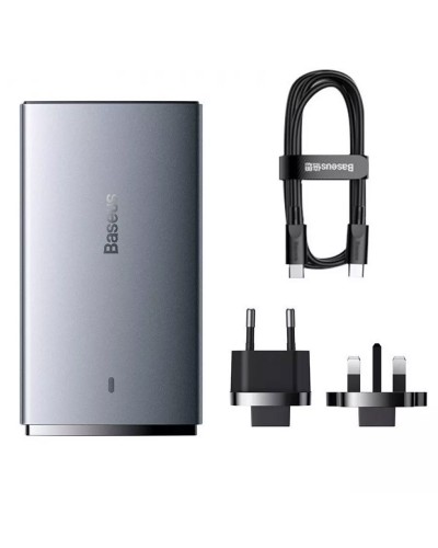 Купити МЗП Baseus GaN5 Pro Ultra-Slim QC 3.0+PD 65W (1USB-A/1C) + кабель Type-C to Type-C (CCGP15011)