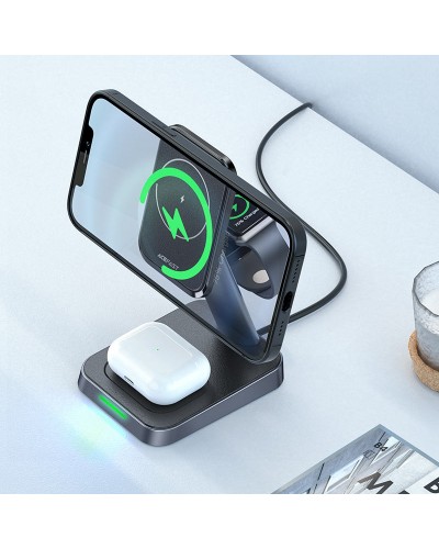 Купити БЗП Acefast E3 desktop 3-in-1 (with MagSafe)