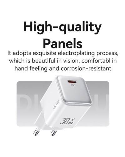 Купити МЗП Usams US-CC186 PD30W (1USB-C) + кабель Type-C to Lightning