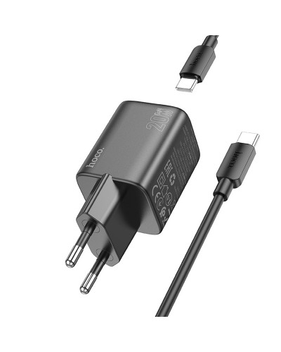 Купити МЗП Hoco N41 Almighty PD20W+QC3.0 (1USB-A/1C) + кабель Type-C to Type-C