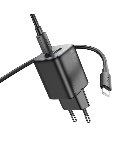 Купити МЗП Hoco N41 Almighty PD20W+QC3.0 (1USB-A/1C) + кабель Type-C to Type-C