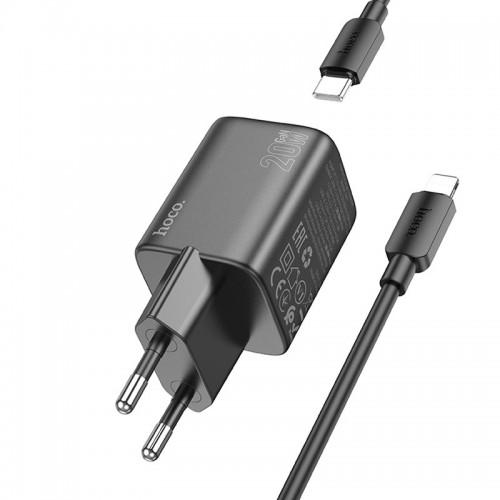 Купить СЗУ Hoco N41 Almighty PD20W+QC3.0 (1USB-A/1C) + кабель Type-C to Lightning Купить СЗУ Hoco N41 Almighty PD20W+QC3.0 (1USB-A/1C) + кабель Type-C to Lightning