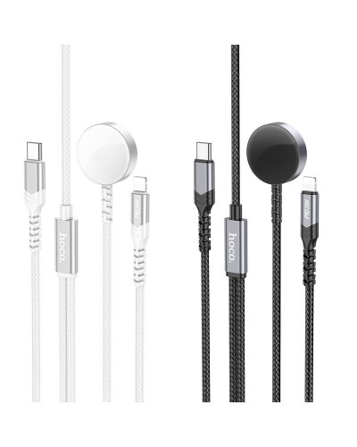 Купити БЗП Hoco CW54 2in1 for Apple Watch + Type-C / Lightning