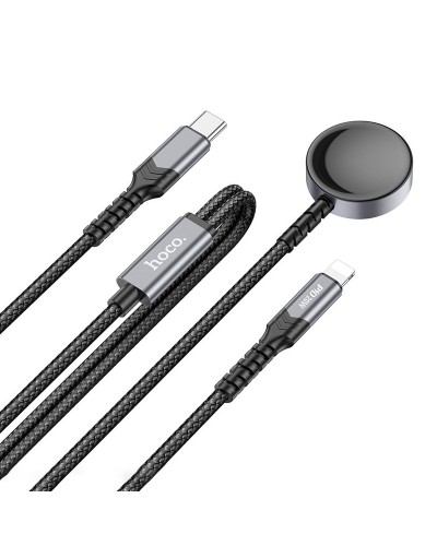 Купити БЗП Hoco CW54 2in1 for Apple Watch + Type-C / Lightning