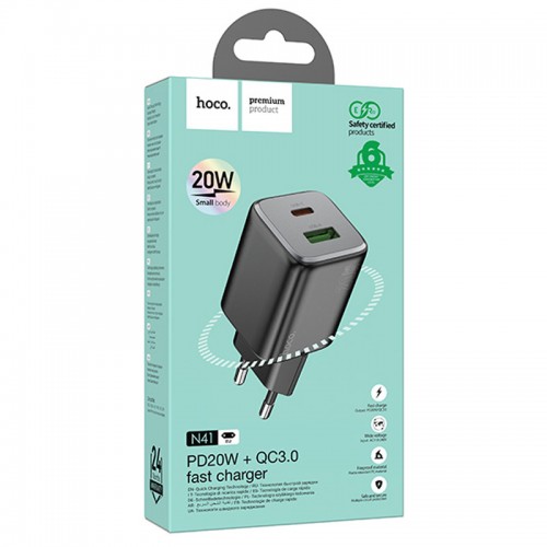 Купить СЗУ Hoco N41 Almighty PD20W+QC3.0 (1USB-A/1C)