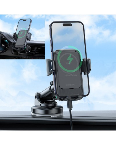 Купити Автотримач з БЗП Borofone BH217 Colby smart