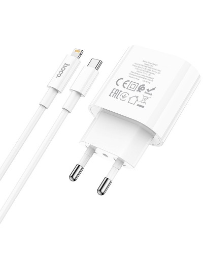 Купити МЗП Hoco C94A Metro PD20W (1USB-C) + кабель Type-C to Lightning