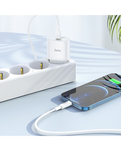 Купити МЗП Hoco C94A Metro PD20W (1USB-C) + кабель Type-C to Lightning