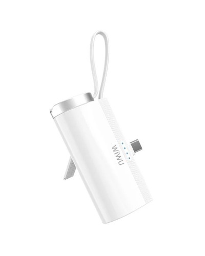 Купити Портативний ЗП Power Bank WIWU W026 2 in 1 Type-C з БЗП For Apple Watch 15W 5000 mAh