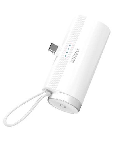 Купити Портативний ЗП Power Bank WIWU W026 2 in 1 Type-C з БЗП For Apple Watch 15W 5000 mAh
