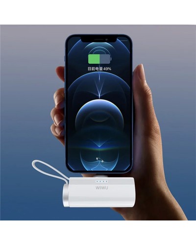 Купити Портативний ЗП Power Bank WIWU W026 2 in 1 Type-C з БЗП For Apple Watch 15W 5000 mAh