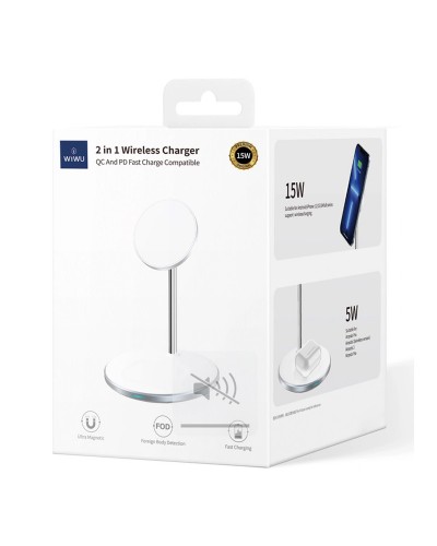 Купити Уцінка БЗП WIWU Wi-W019 2 in 1 15W