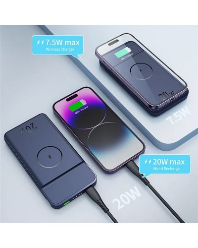 Купить Портативное ЗУ Power Bank JJT-MP01 2in1 20W с БЗУ+iWatch 10000 mAh