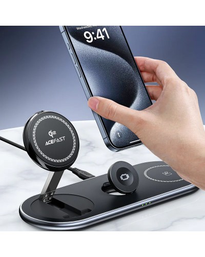 Купити БЗП Acefast E19 Qi2 desktop 3-in-1