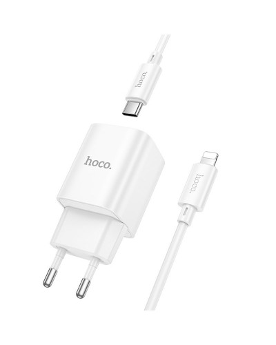 Купити МЗП Hoco C149A Charm PD30W+QC3.0 (1USB-A/1C) + кабель Type-C to Lightning
