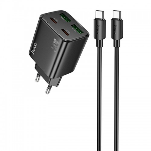 Купить СЗУ Hoco N56 Fundador PD30W four-port (2USB-A/2C) + кабель Type-C to Type-C Купить СЗУ Hoco N56 Fundador PD30W four-port (2USB-A/2C) + кабель Type-C to Type-C