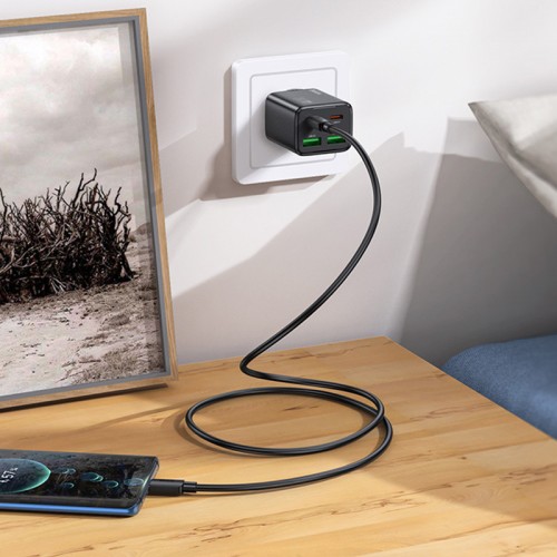 Купить СЗУ Hoco N56 Fundador PD30W four-port (2USB-A/2C) + кабель Type-C to Type-C Купить СЗУ Hoco N56 Fundador PD30W four-port (2USB-A/2C) + кабель Type-C to Type-C