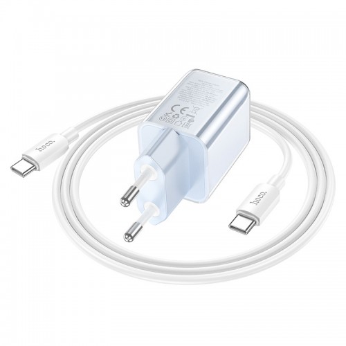 Купить СЗУ Hoco N46 Glorious PD20W+QC3.0 (1USB-A/1C) + кабель Type-C to Type-C Купить СЗУ Hoco N46 Glorious PD20W+QC3.0 (1USB-A/1C) + кабель Type-C to Type-C