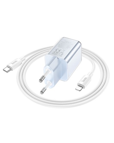 Купити МЗП Hoco N46 Glorious PD20W+QC3.0 (1USB-A/1C) + кабель Type-C to Lightning