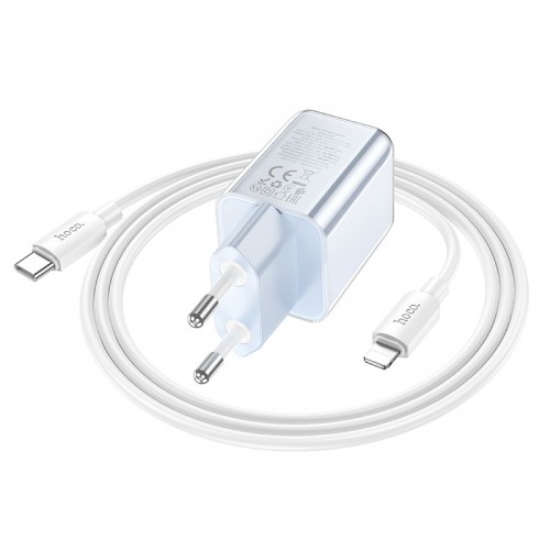 Купить СЗУ Hoco N46 Glorious PD20W+QC3.0 (1USB-A/1C) + кабель Type-C to Lightning Купить СЗУ Hoco N46 Glorious PD20W+QC3.0 (1USB-A/1C) + кабель Type-C to Lightning