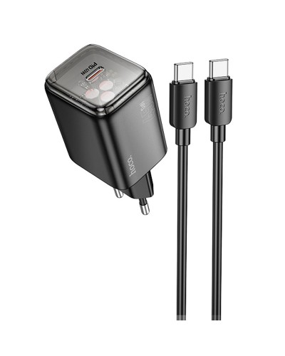 Купити МЗП Hoco N54 Monsoon PD45W (1USB-C) + кабель Type-C to Type-C
