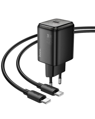 Купити МЗП Hoco N54 Monsoon PD45W (1USB-C) + кабель Type-C to Type-C