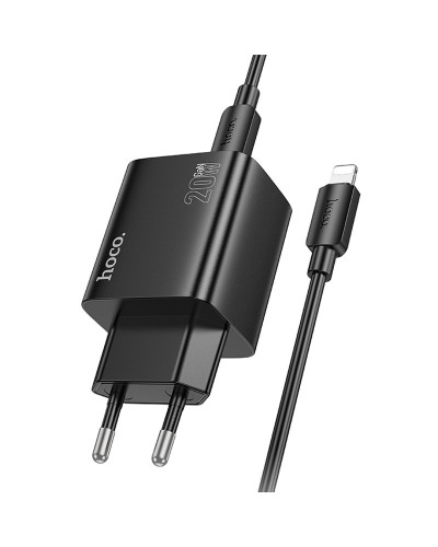 Купити МЗП Hoco N55 Fundador PD20W four-port (2USB-A/2C) + кабель Type-C to Lightning