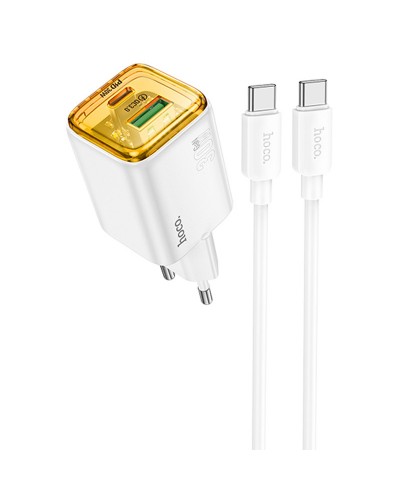 Купити МЗП Hoco N53 Monsoon PD30W+QC3.0 (1USB-A/1C) + кабель Type-C to Type-C