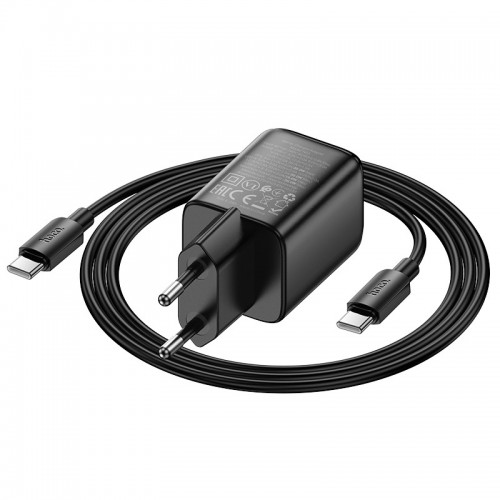 Купить СЗУ Hoco N53 Monsoon PD30W+QC3.0 (1USB-A/1C) + кабель Type-C to Type-C Купить СЗУ Hoco N53 Monsoon PD30W+QC3.0 (1USB-A/1C) + кабель Type-C to Type-C