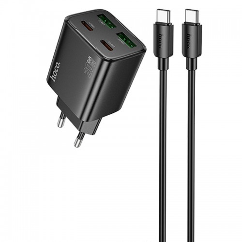 Купить СЗУ Hoco N55 Fundador PD20W four-port (2USB-A/2C) + кабель Type-C to Type-C Купить СЗУ Hoco N55 Fundador PD20W four-port (2USB-A/2C) + кабель Type-C to Type-C