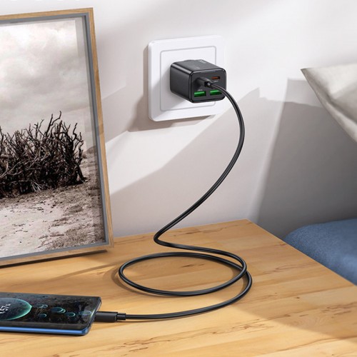 Купить СЗУ Hoco N55 Fundador PD20W four-port (2USB-A/2C) + кабель Type-C to Type-C Купить СЗУ Hoco N55 Fundador PD20W four-port (2USB-A/2C) + кабель Type-C to Type-C