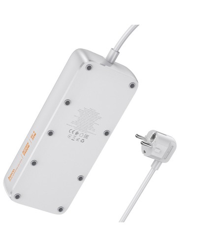 Купити Подовжувач Hoco AC22 Sunlight (PD30W/1C/3A/4xSocket) (1.5m)