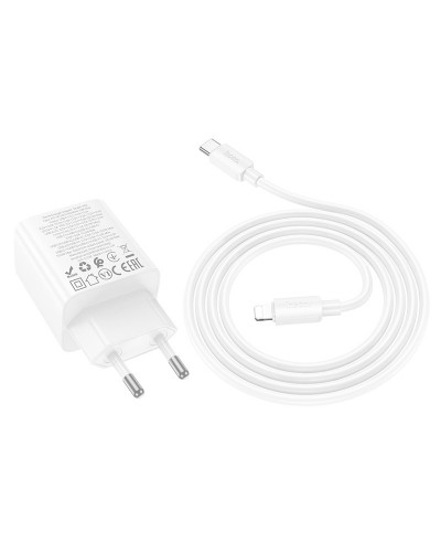 Купити МЗП Hoco N56 Fundador PD30W four-port (2USB-A/2C) + кабель Type-C to Lightning