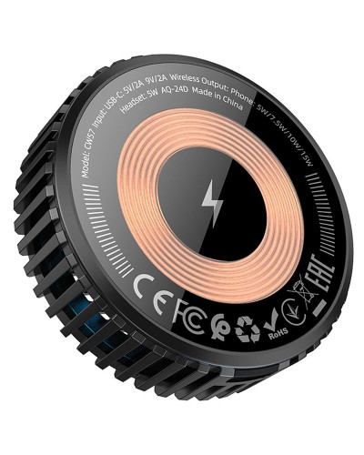 Купить БЗУ Hoco CW57 Air-cooled 15W magnetic wireless fast charger
