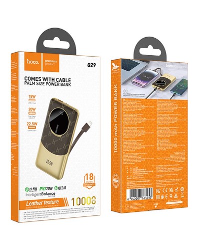 Купить Портативное ЗУ Power Bank Hoco Q29 Nobility 22.5W+PD20W + Lightning 10000 mAh