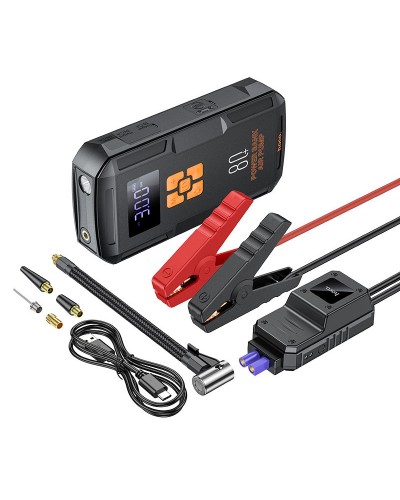 Купити Пусковий пристрій (бустер) для автомобіля Hoco QS2 Land Jump Starter and Air Pump 8000 mAh