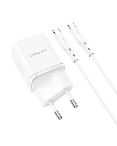 Купити МЗП Borofone BN7 PD20W+QC3.0 (1USB-A/1C) + кабель Type-C to Type-C