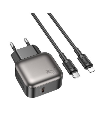 Купити МЗП Borofone BAS53A Absolute PD20W (1USB-C) + кабель Type-C to Lightning