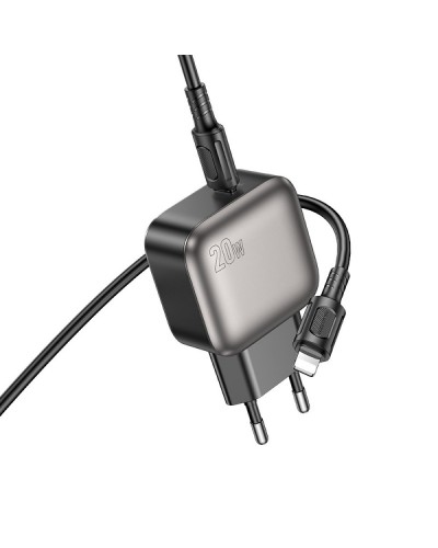 Купити МЗП Borofone BAS53A Absolute PD20W (1USB-C) + кабель Type-C to Lightning