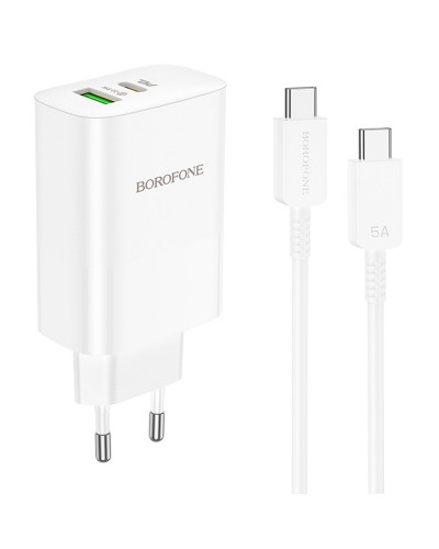 Купити МЗП Borofone BN10 Sunlight PD65W (1USB-A/1C) + кабель Type-C to Type-C