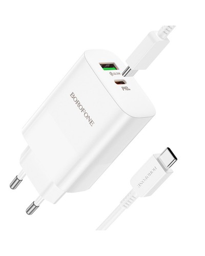 Купити МЗП Borofone BN10 Sunlight PD65W (1USB-A/1C) + кабель Type-C to Type-C